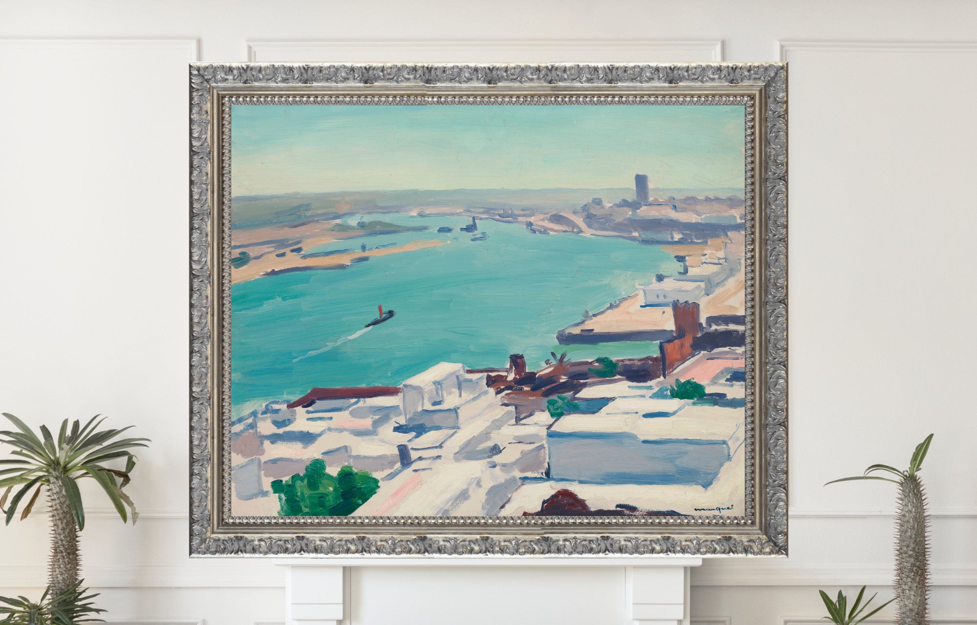 The Bou-Regreg, Seen from the Casbah, Albert Marquet, Morocco Landscape