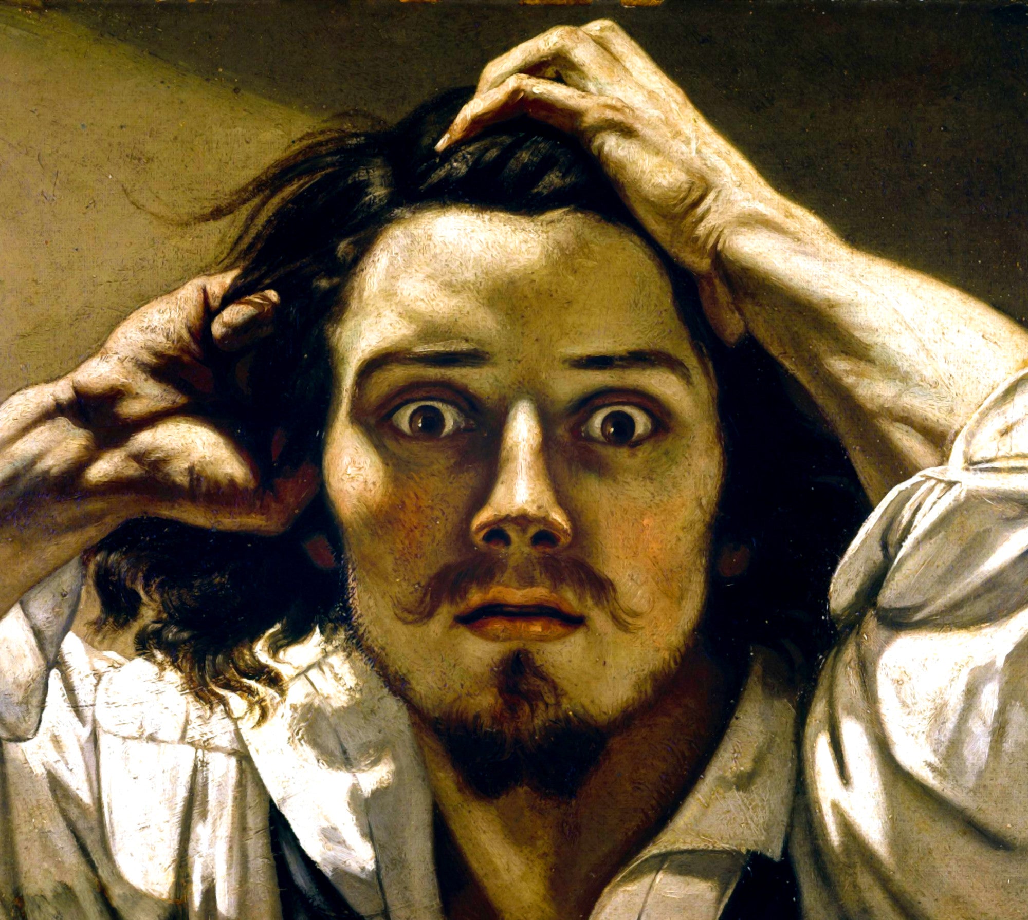 Gustave Courbet Fine Art Print, The Desperate Man