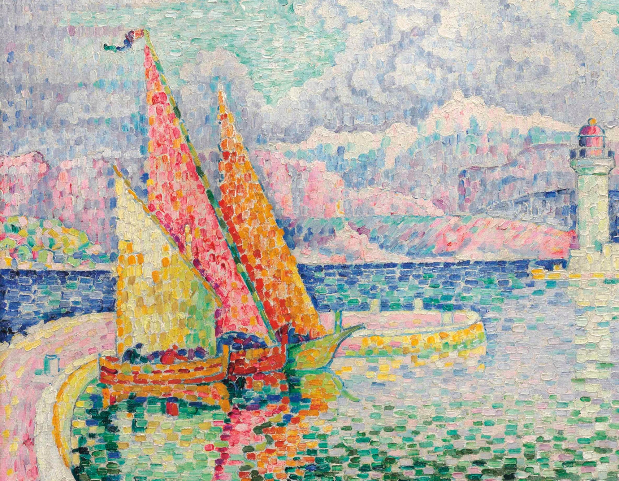 Paul Signac Fine Art Print, Le Musior (Port d'Antibes)