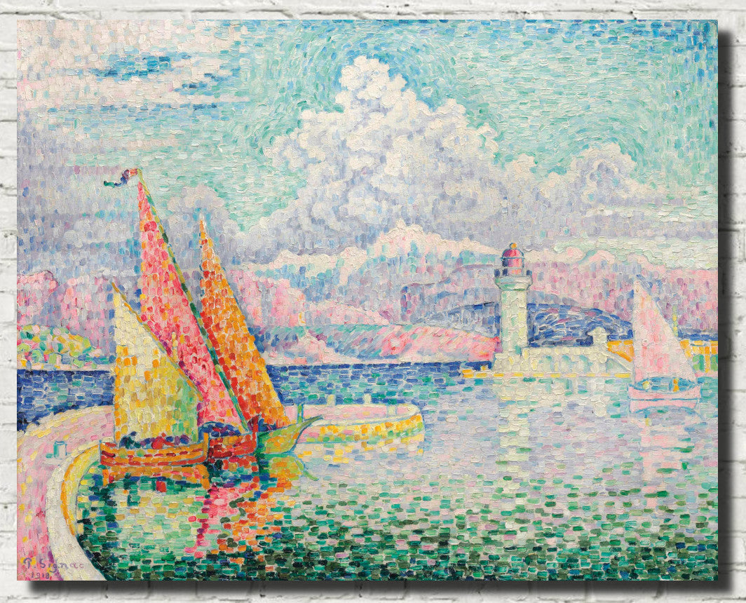 Paul Signac Fine Art Print, Le Musior (Port d'Antibes)