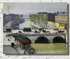 Le Pont Saint-Michel, 1908, Albert Marquet, Paris River Landscape