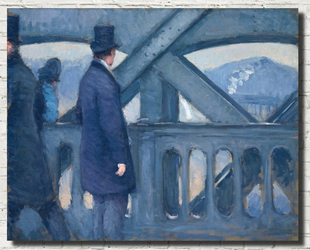 Gustave Caillebotte Fine Art Print : The bridge of Europe, Sketch