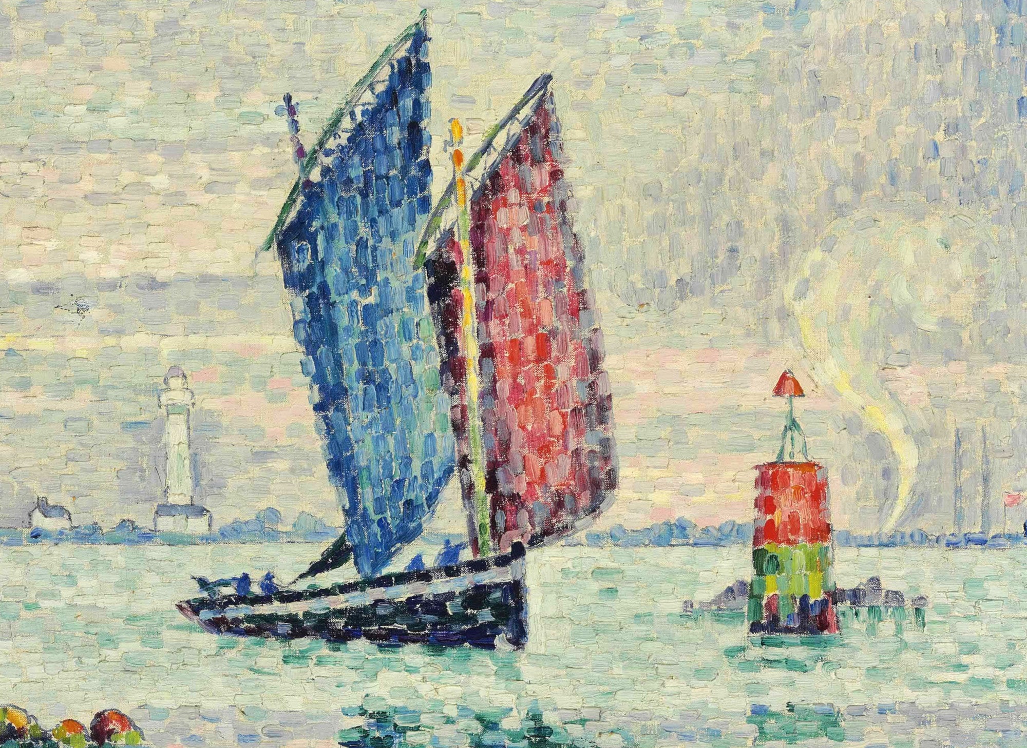 Paul Signac Fine Art Print, Le Sardinier, Locmalo (Les Tourelles)