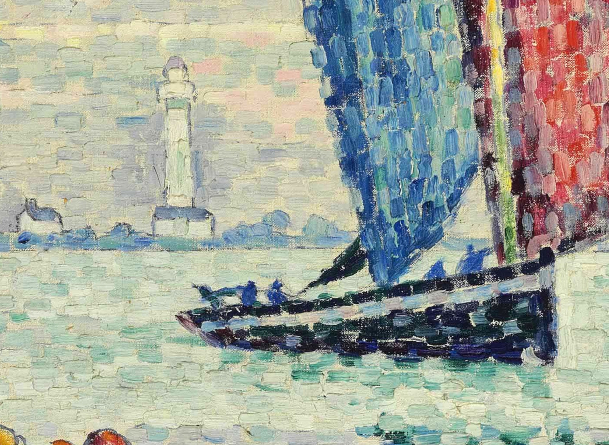 Paul Signac Fine Art Print, Le Sardinier, Locmalo (Les Tourelles)