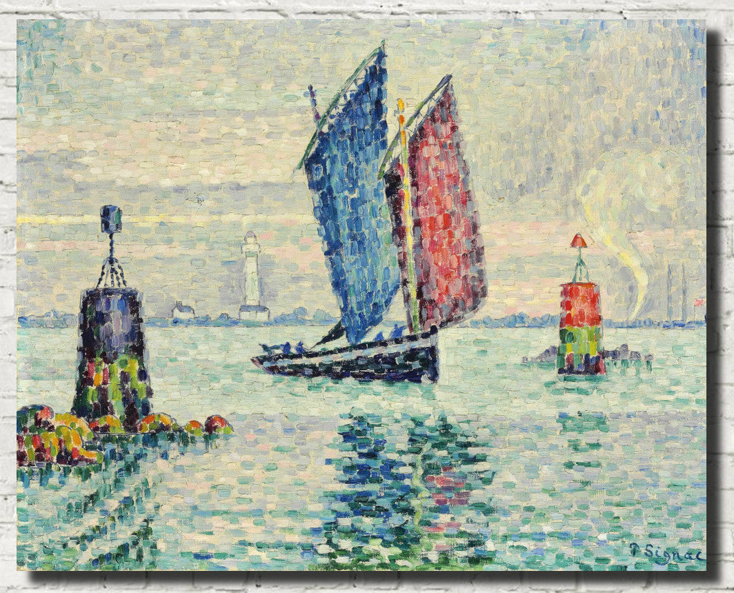 Paul Signac Fine Art Print, Le Sardinier, Locmalo (Les Tourelles)