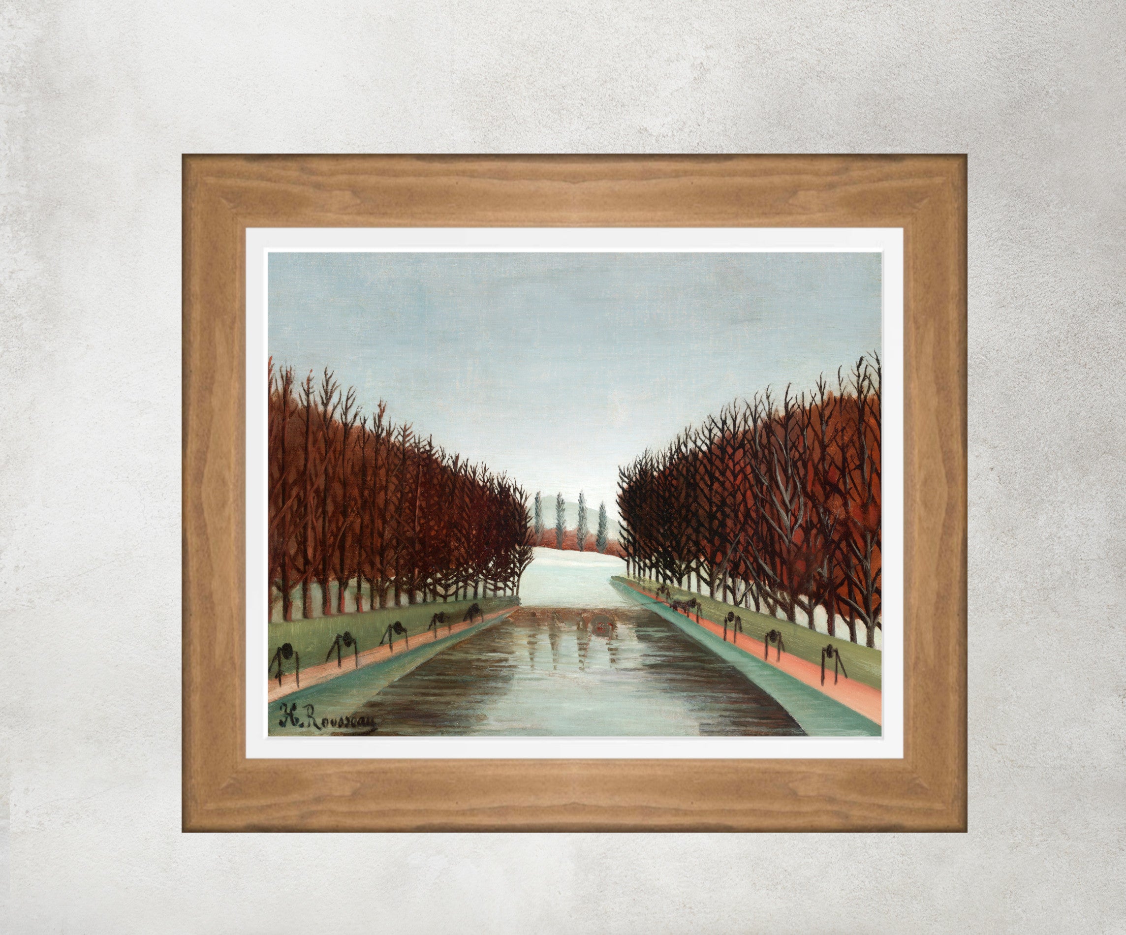 Le Canal, Henri Rousseau Framed Art Print