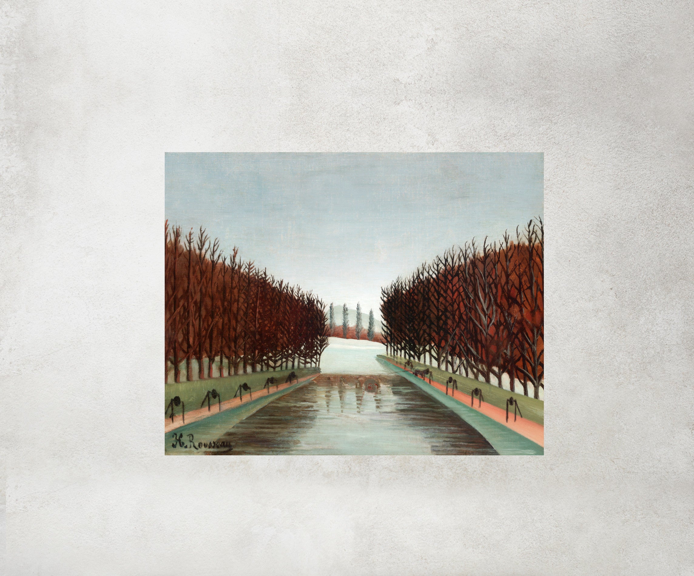 Le Canal, Henri Rousseau Framed Art Print