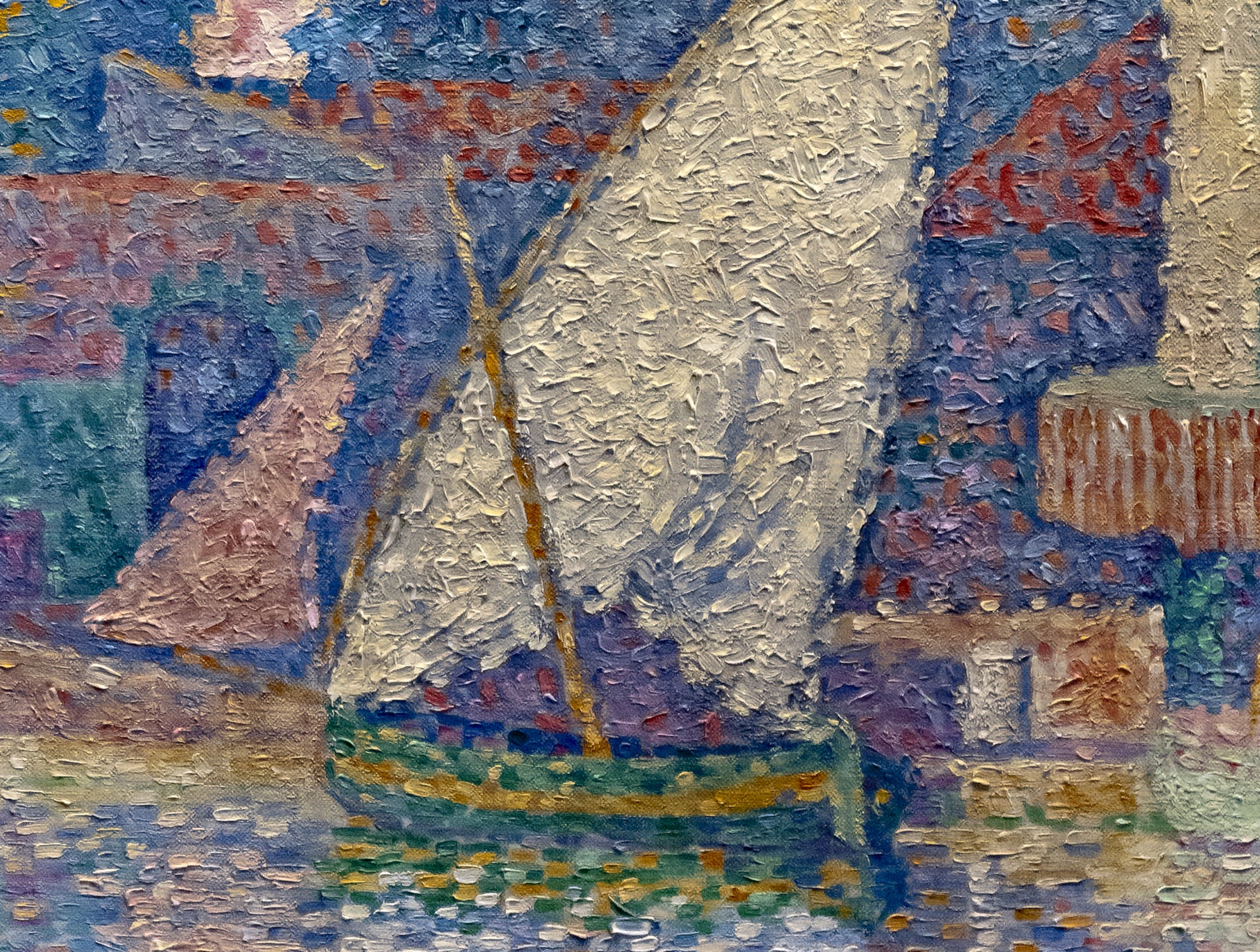 Paul Signac Fine Art Print, The bell tower of Saint-Tropez