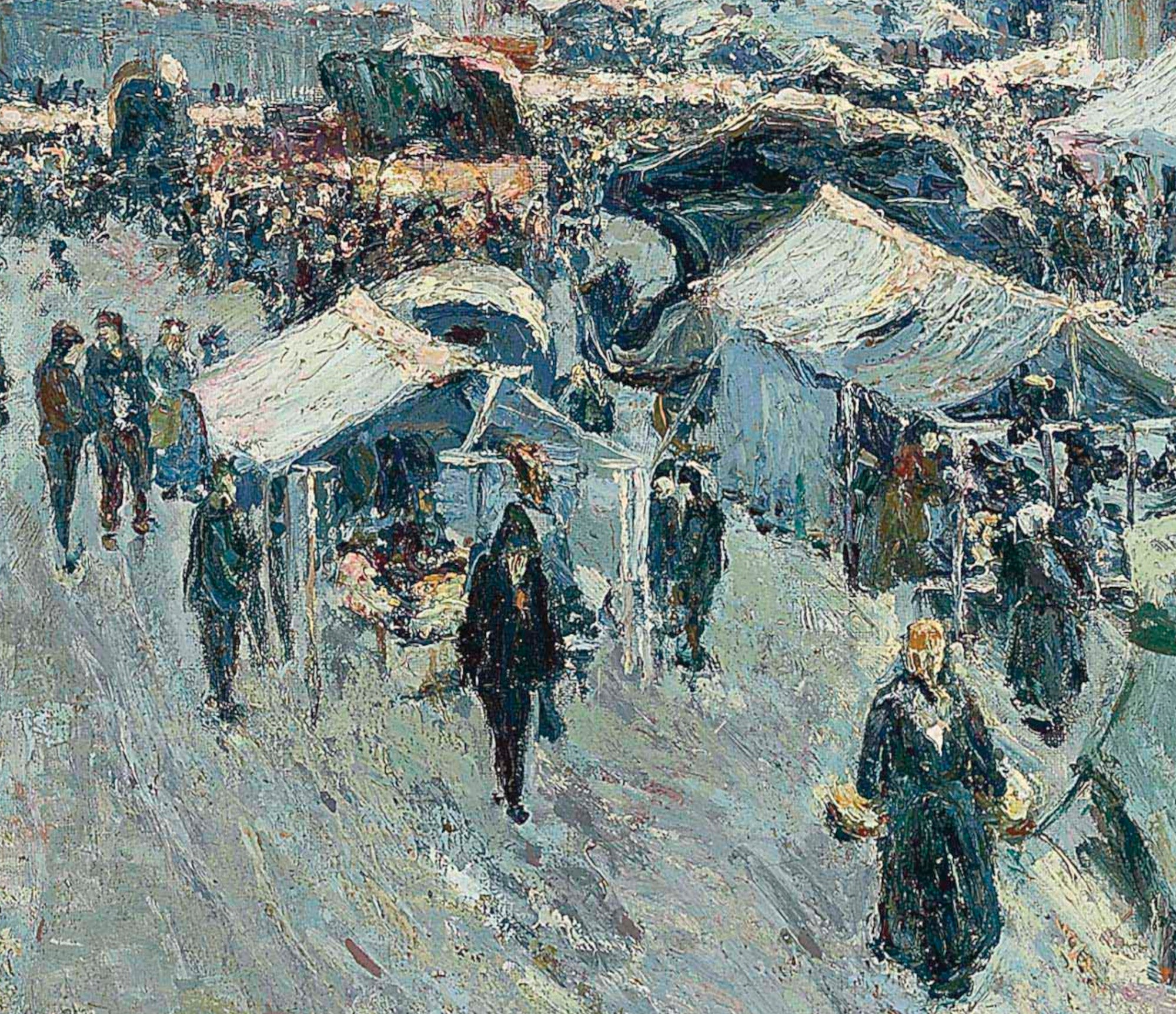 Albert Gleizes Fine Art Print, Le marché d'Abbeville
