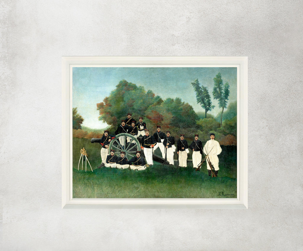 The Artillerymen, Henri Rousseau Framed Art Print