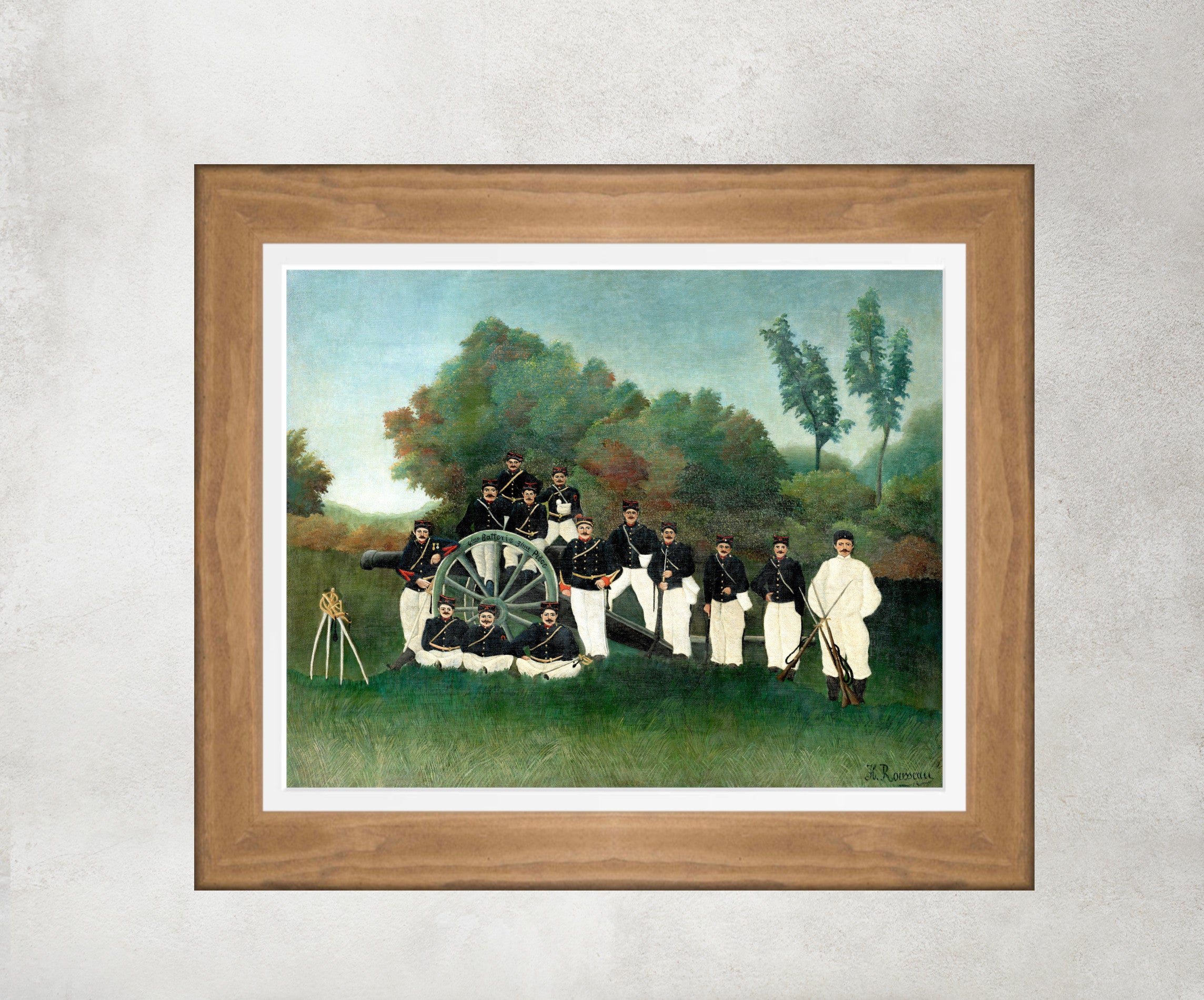 The Artillerymen, Henri Rousseau Framed Art Print
