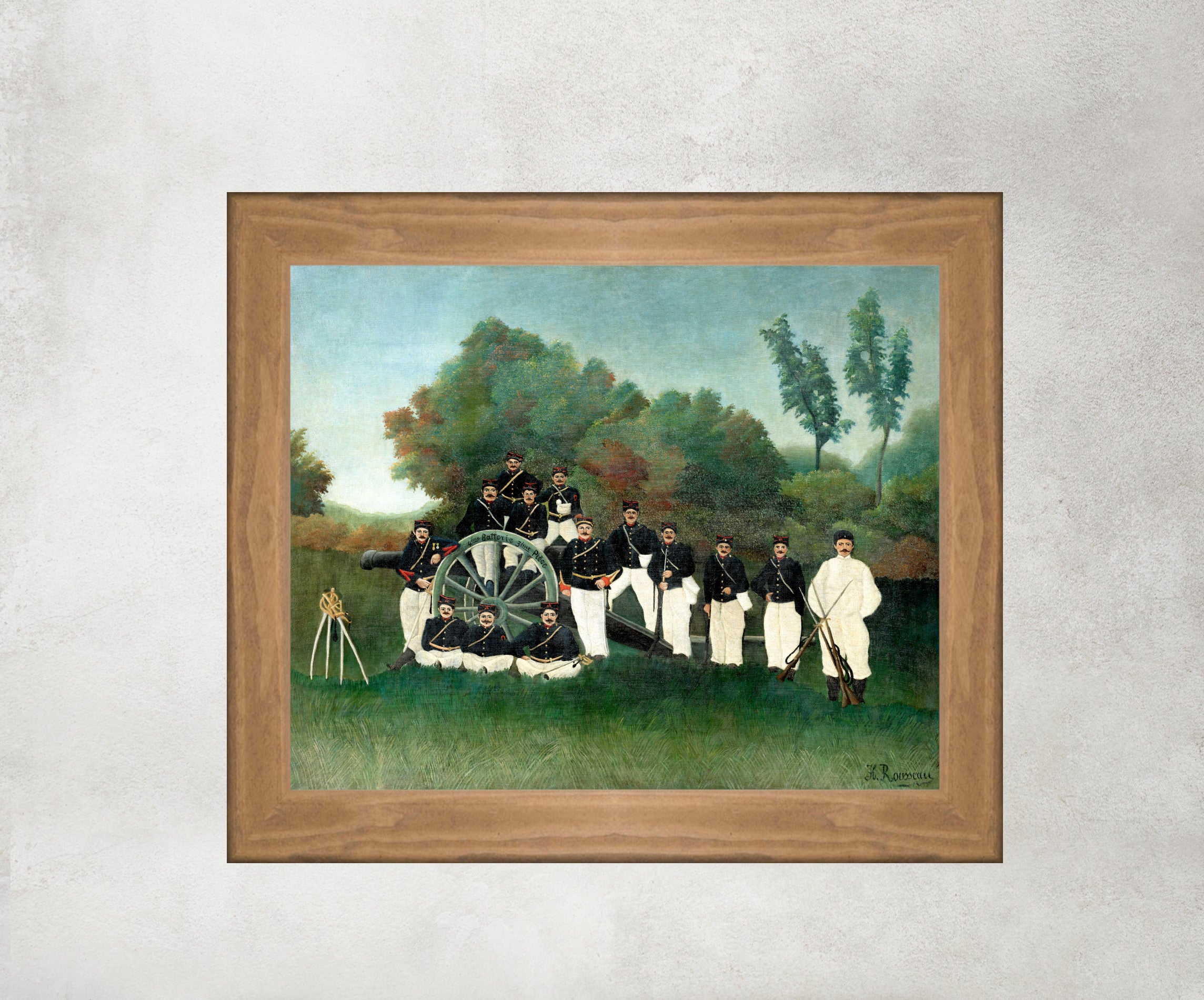 The Artillerymen, Henri Rousseau Framed Art Print