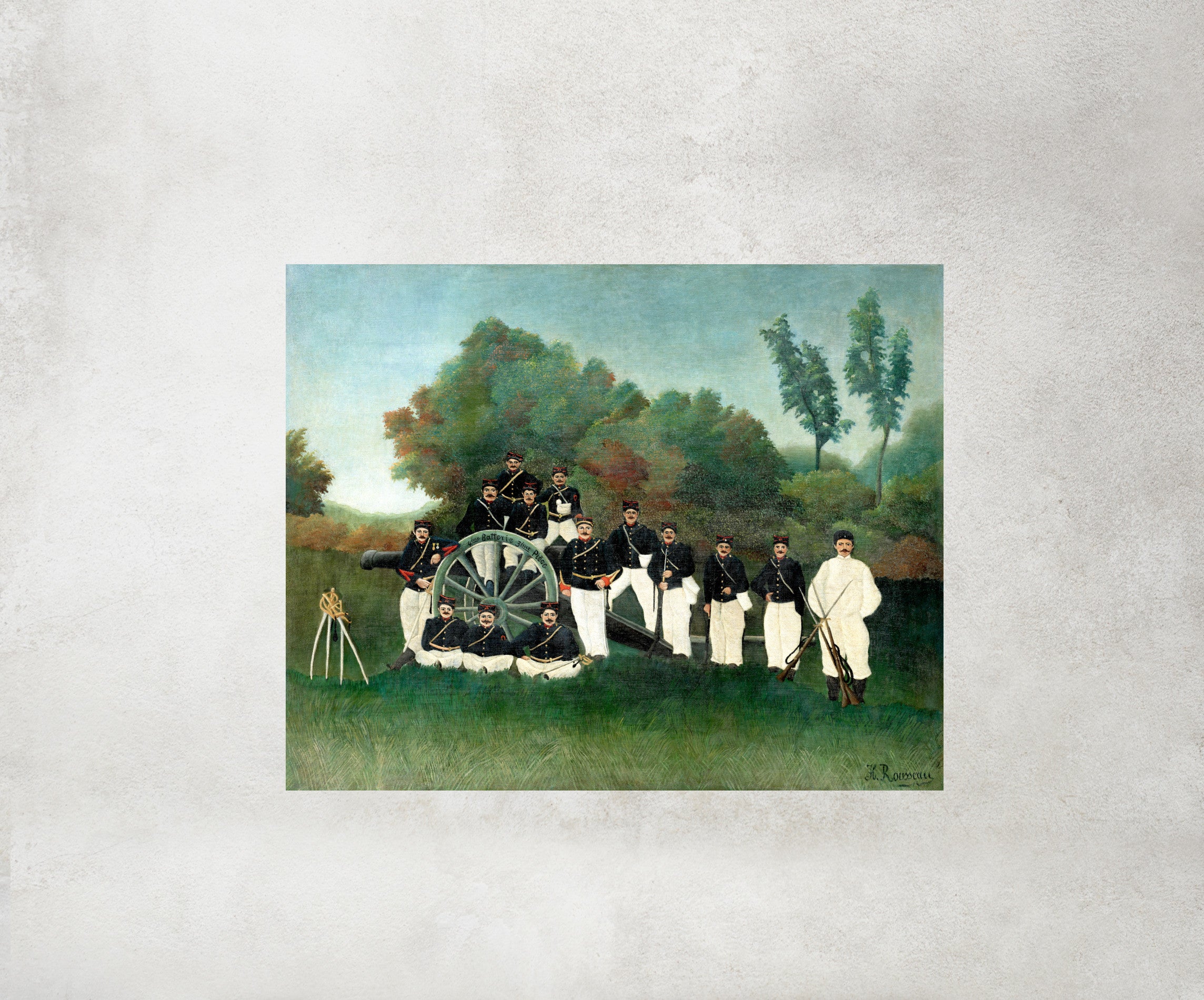 The Artillerymen, Henri Rousseau Framed Art Print