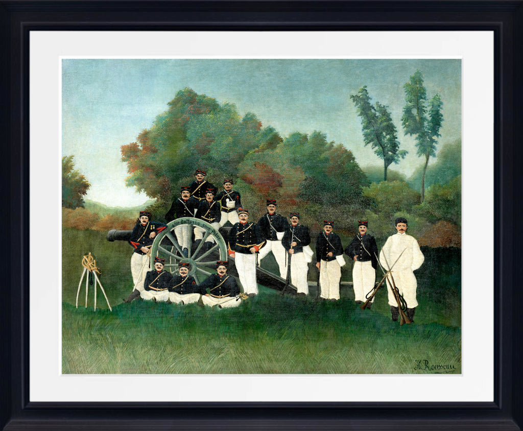 The Artillerymen, Henri Rousseau Framed Art Print