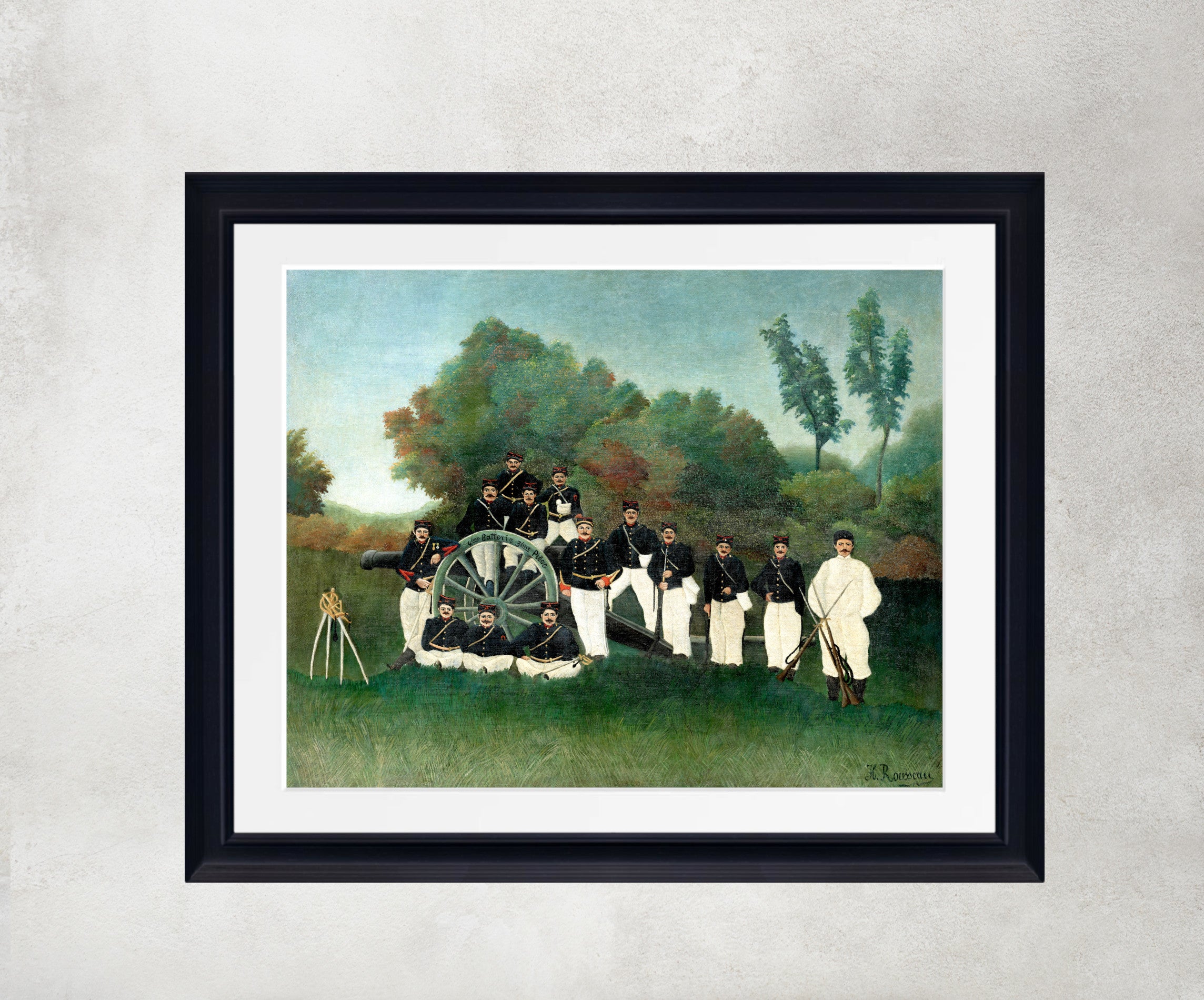 The Artillerymen, Henri Rousseau Framed Art Print