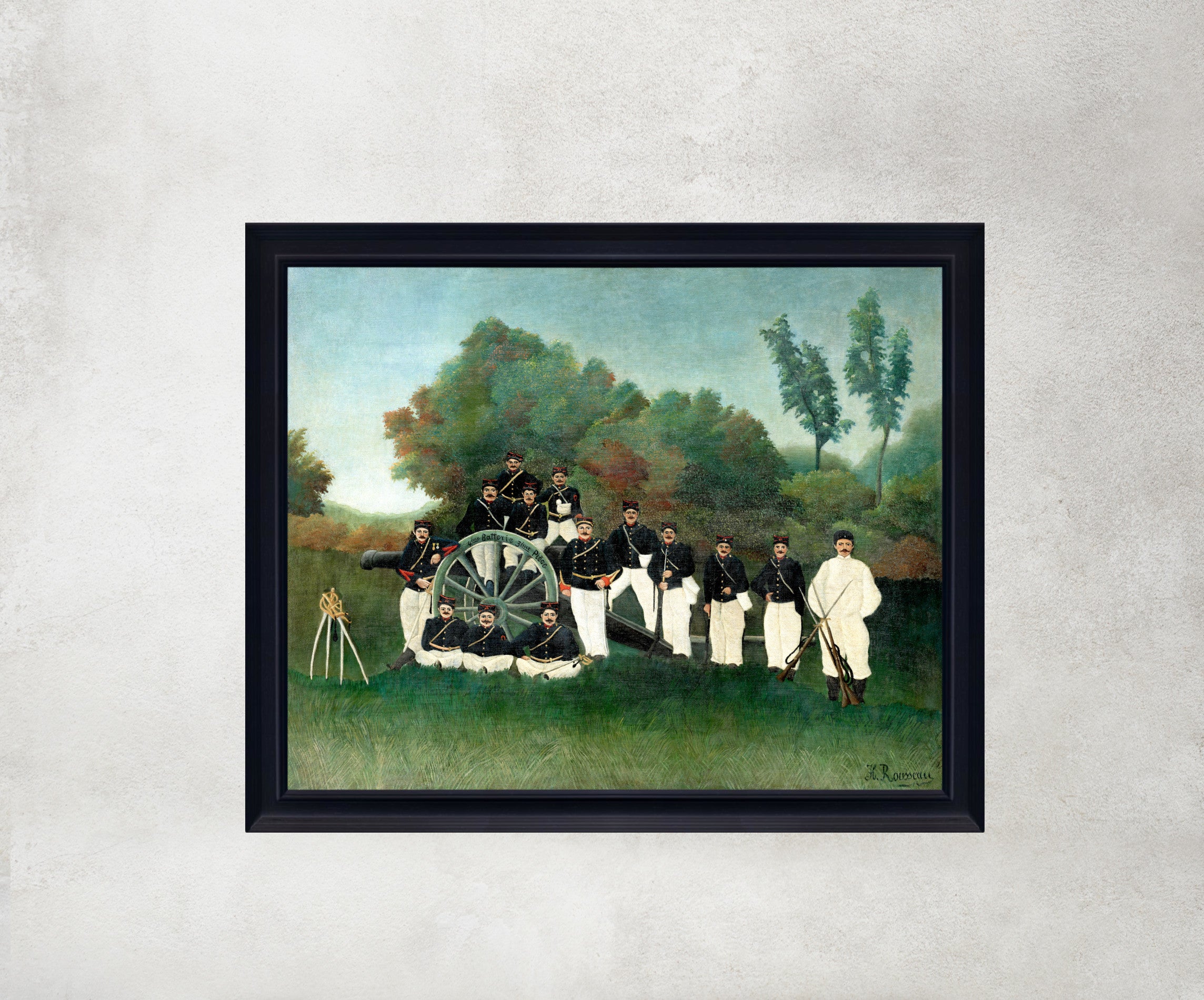 The Artillerymen, Henri Rousseau Framed Art Print