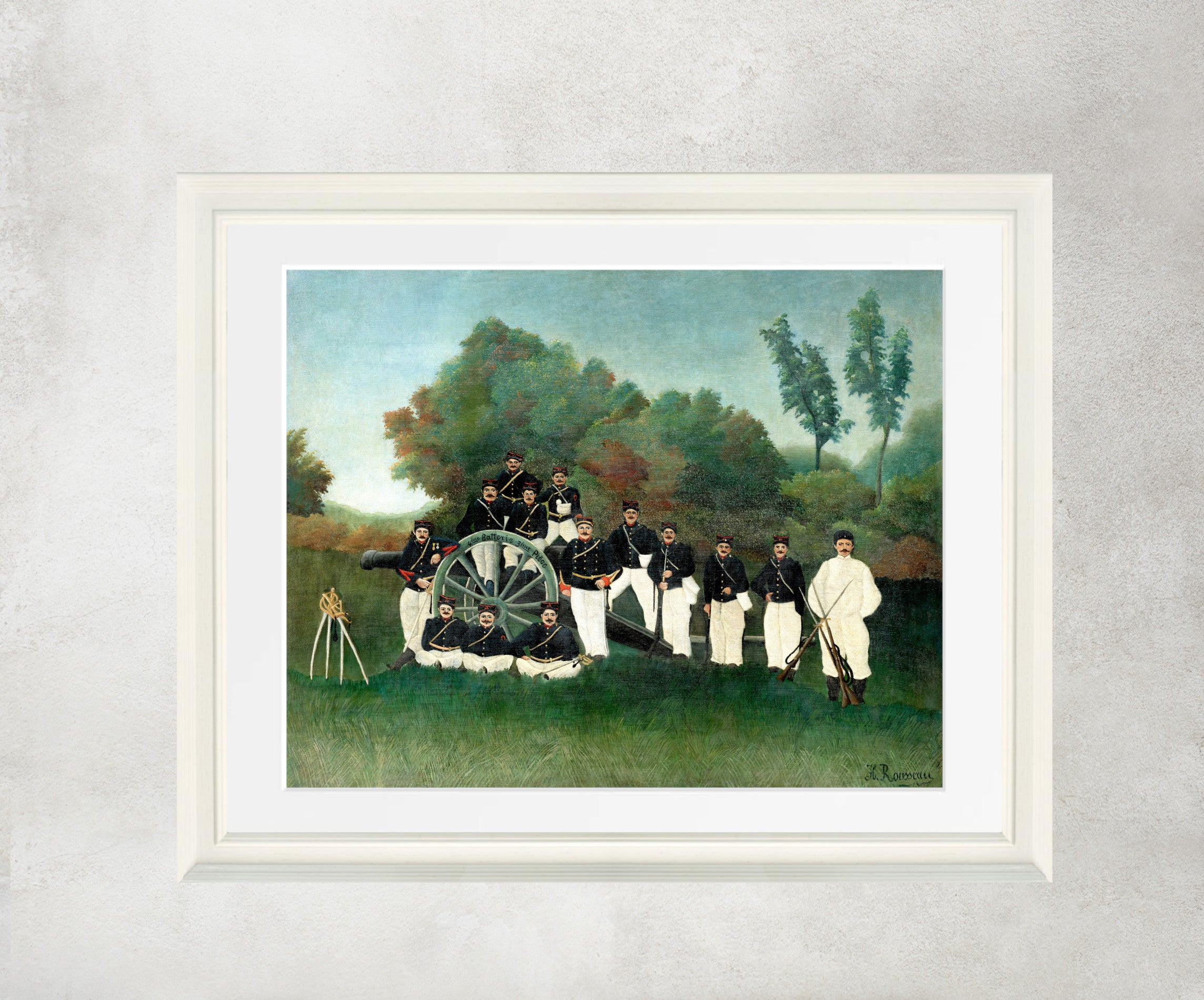The Artillerymen, Henri Rousseau Framed Art Print
