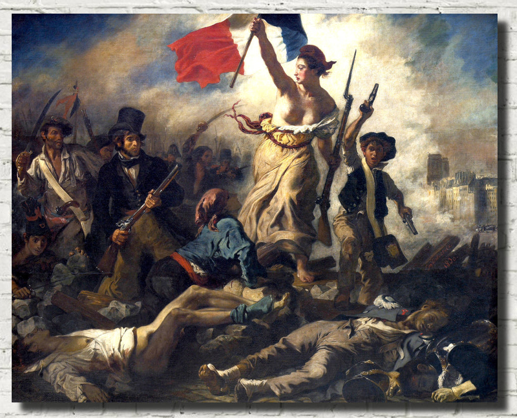 Eugène Delacroix Fine Art Print, Liberty leading the People