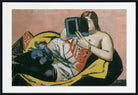 Max Beckmann, Woman Lying With Book And Irises (1931)  - New Objectivity