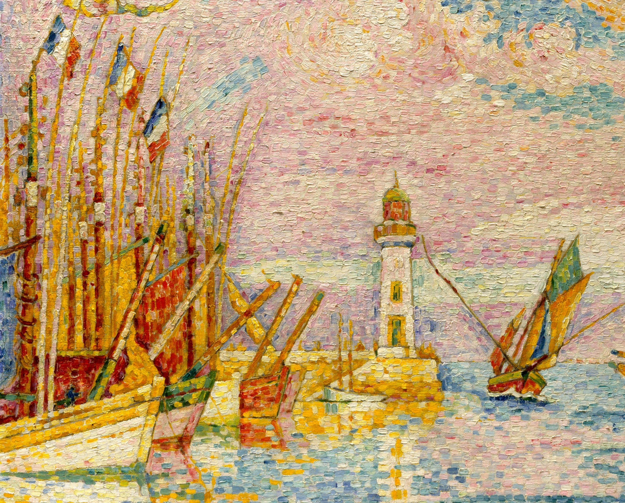 Paul Signac Fine Art Print, Lighthouse at Groix