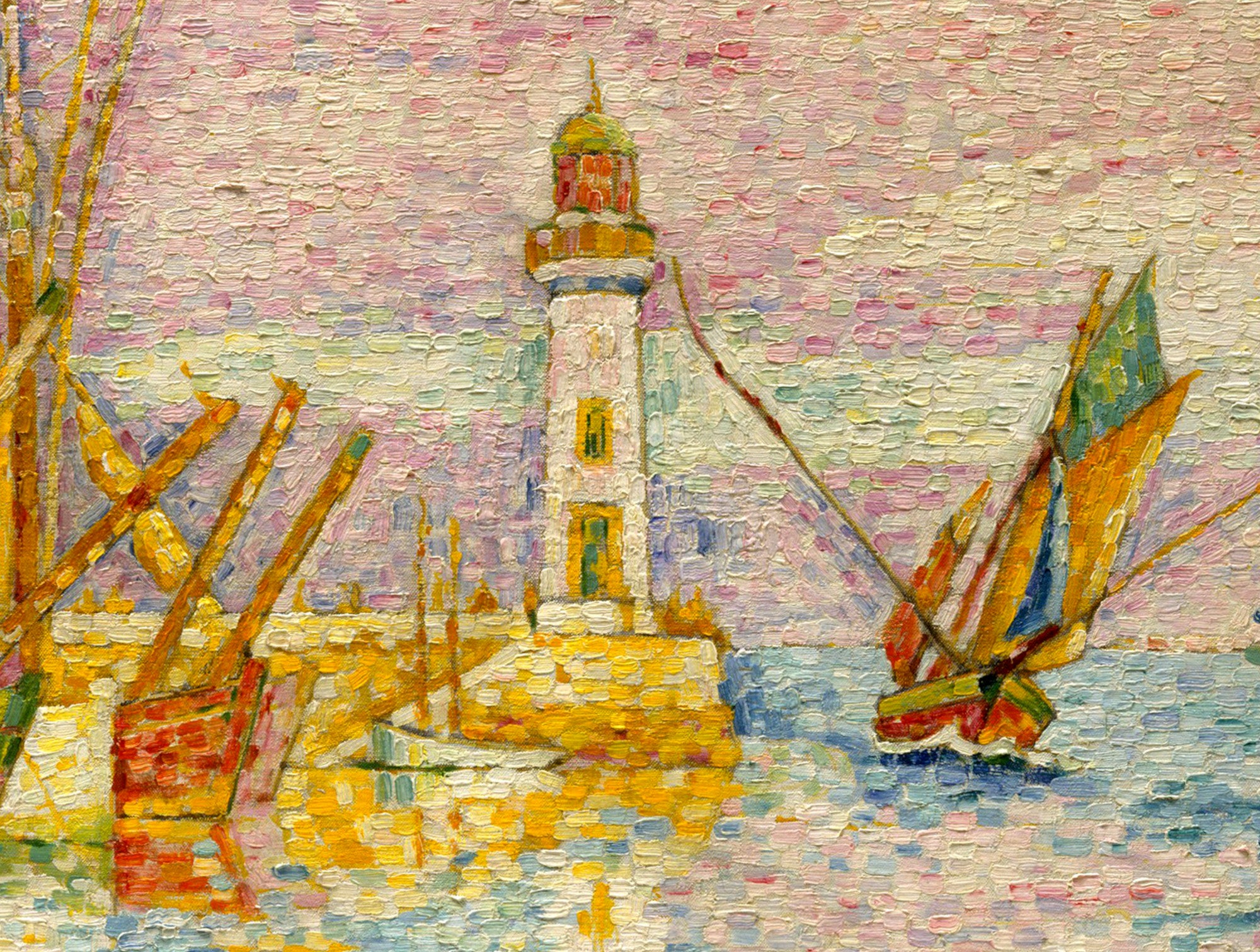Paul Signac Fine Art Print, Lighthouse at Groix