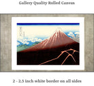 36 Views of Mount Fuji, Inume Pass, Lightning Below the Summit, Japanese Print