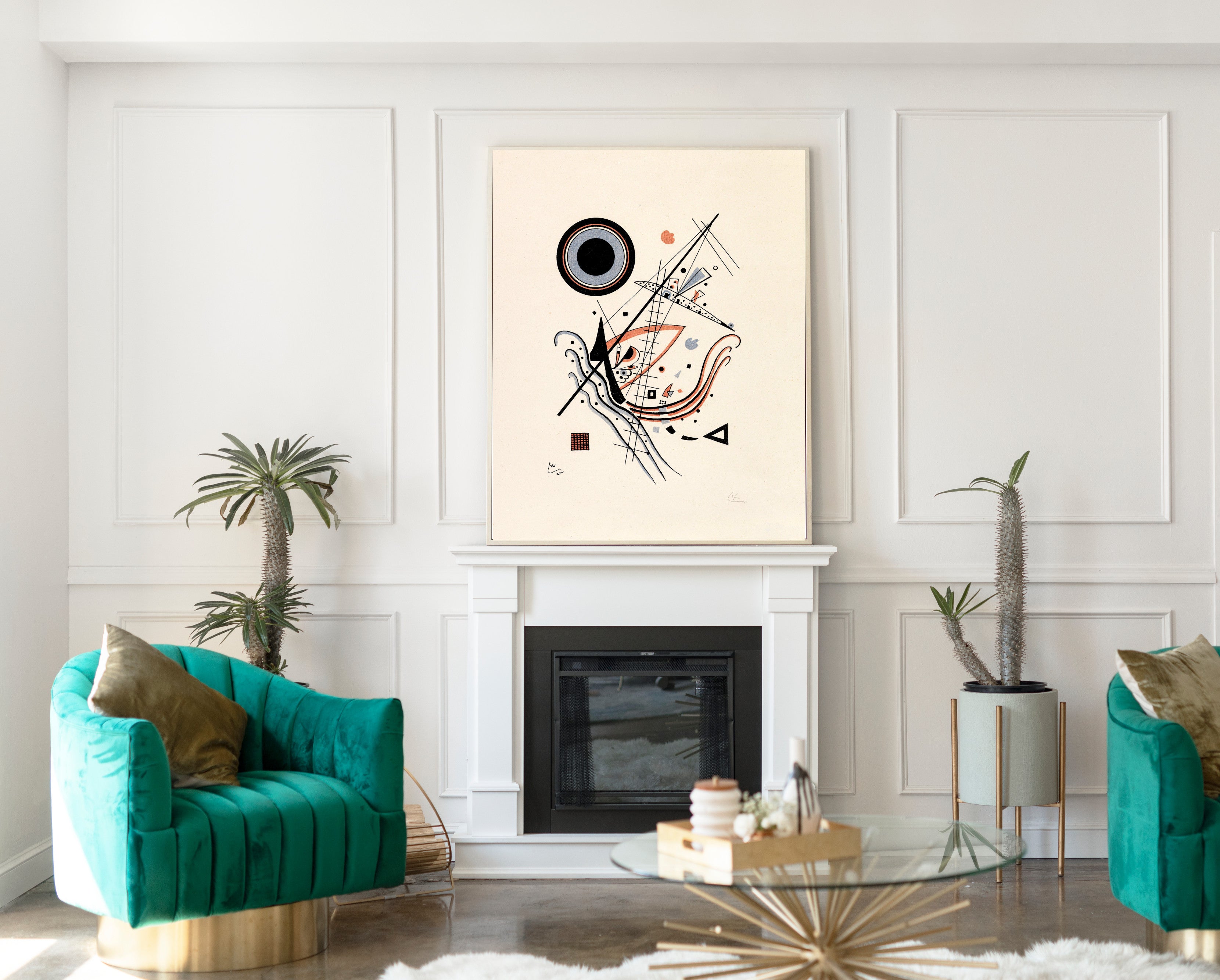 Blue Lithograph, Wassily Kandinsky Abstract Fine Art Print