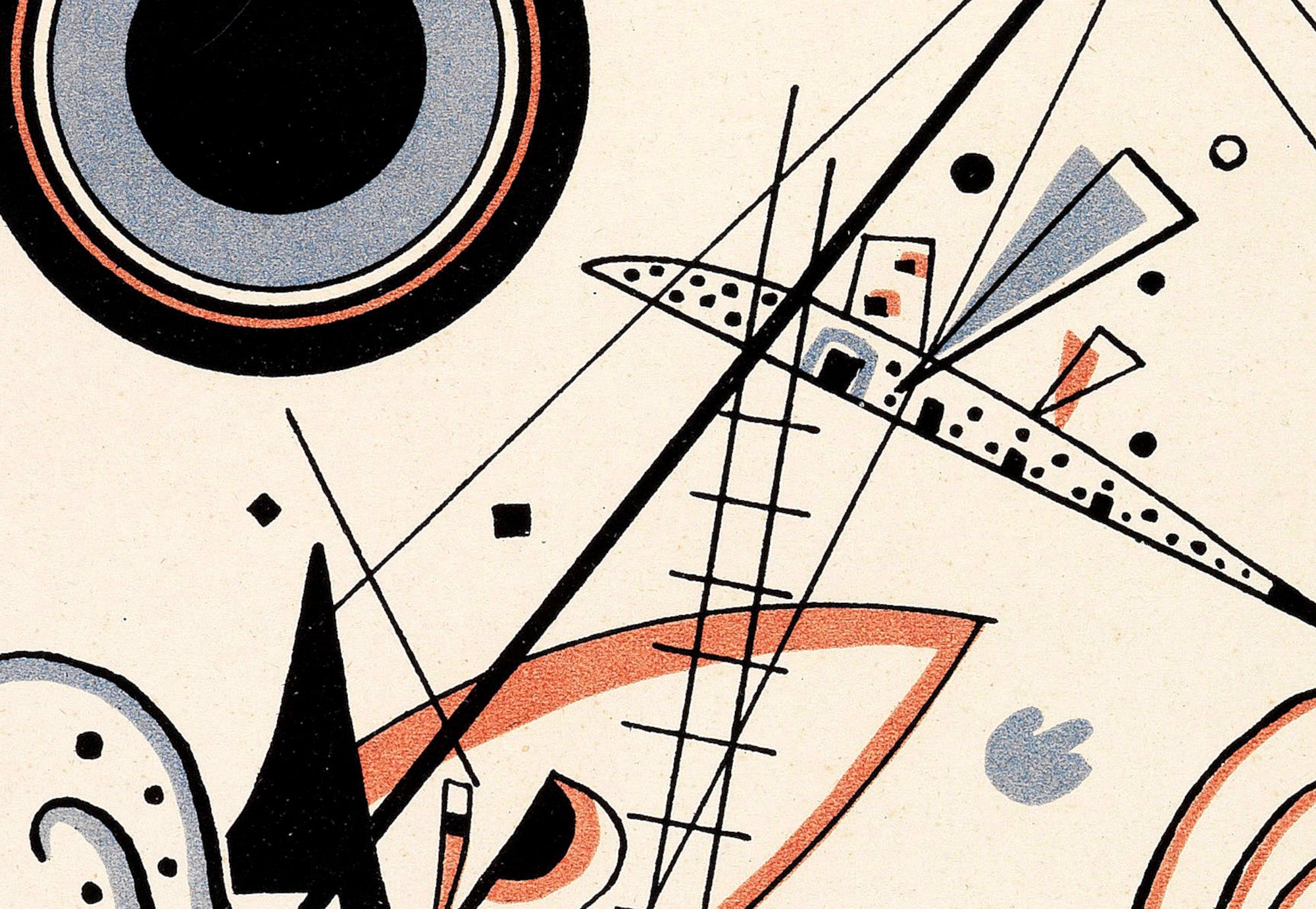 Blue Lithograph, Wassily Kandinsky Abstract Fine Art Print