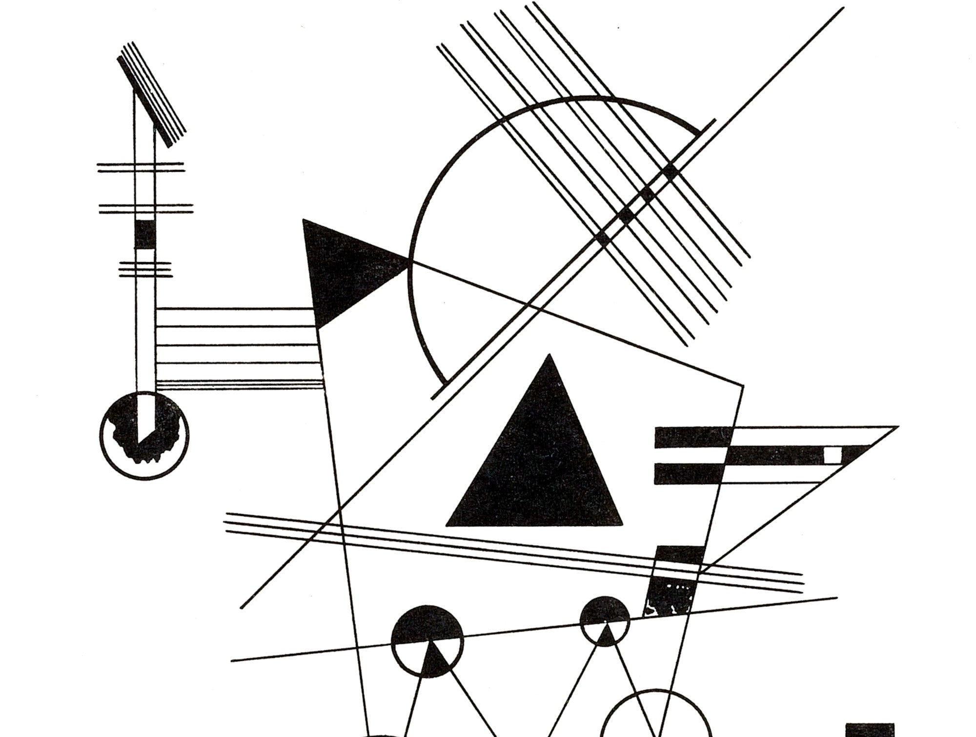 Lithograph No 1 , Wassily Kandinsky Abstract Fine Art Print