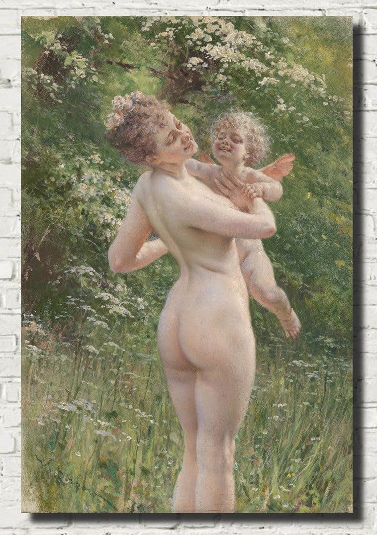 Heinrich Lossow Fine Art Print, Love Whispers
