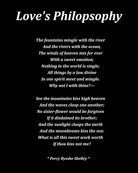 Love's Philosophy Poem by Percy Bysshe Shelley, Typography Print