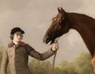 George Stubbs Fine Art Print, Lustre, held by a Groom