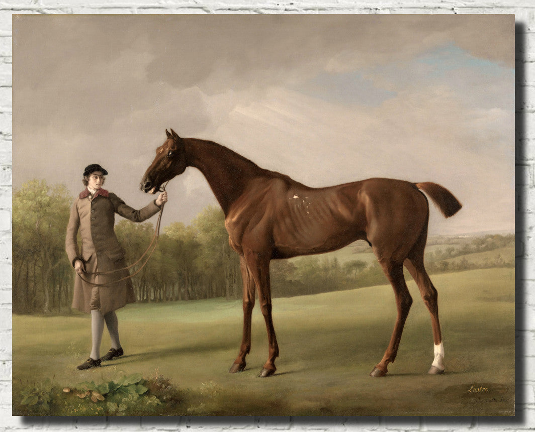 George Stubbs Fine Art Print, Lustre, held by a Groom