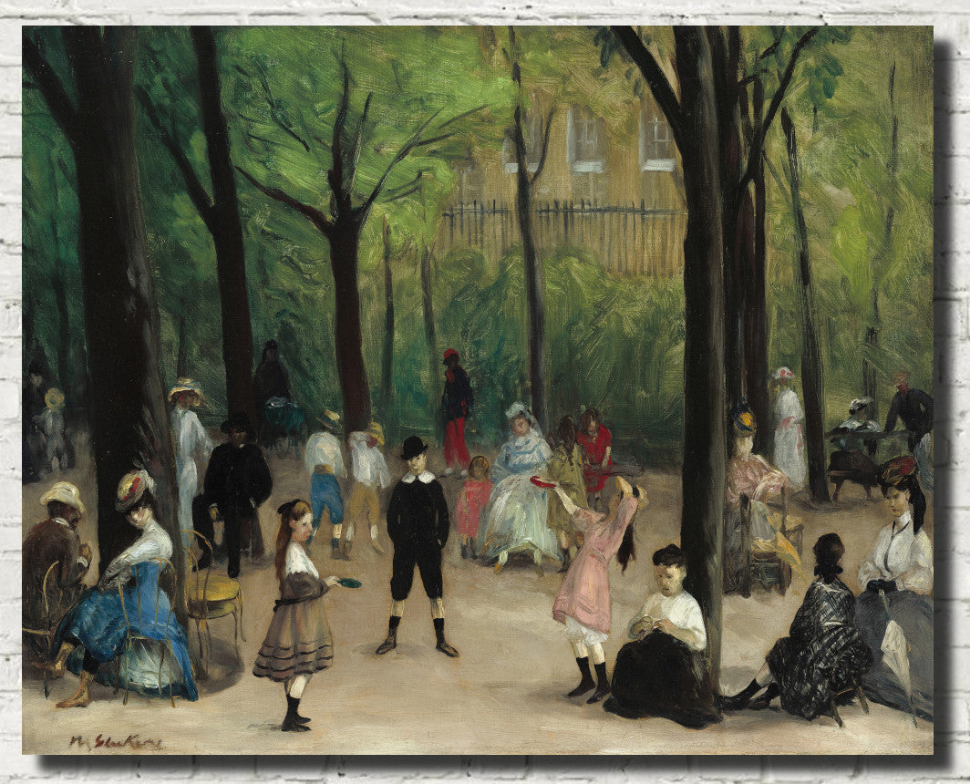 Luxembourg Gardens, William Glackens Fine Art Print