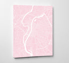Lyon City Street Map Print Feature Wall Art Poster