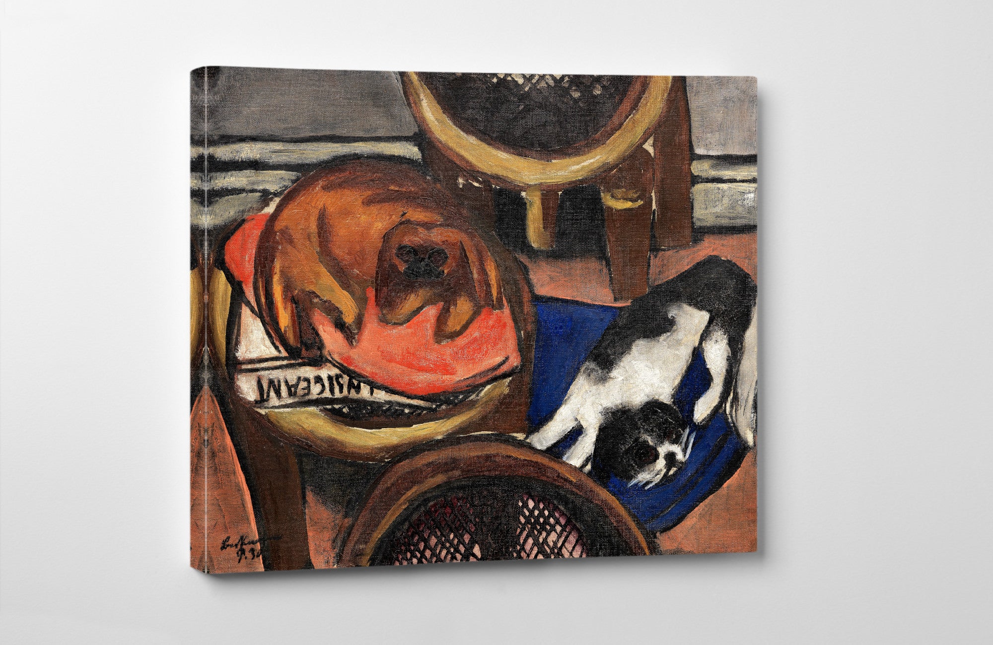 Max Beckmann, Majong and Chilly (Dogs) (1930)- New Objectivity