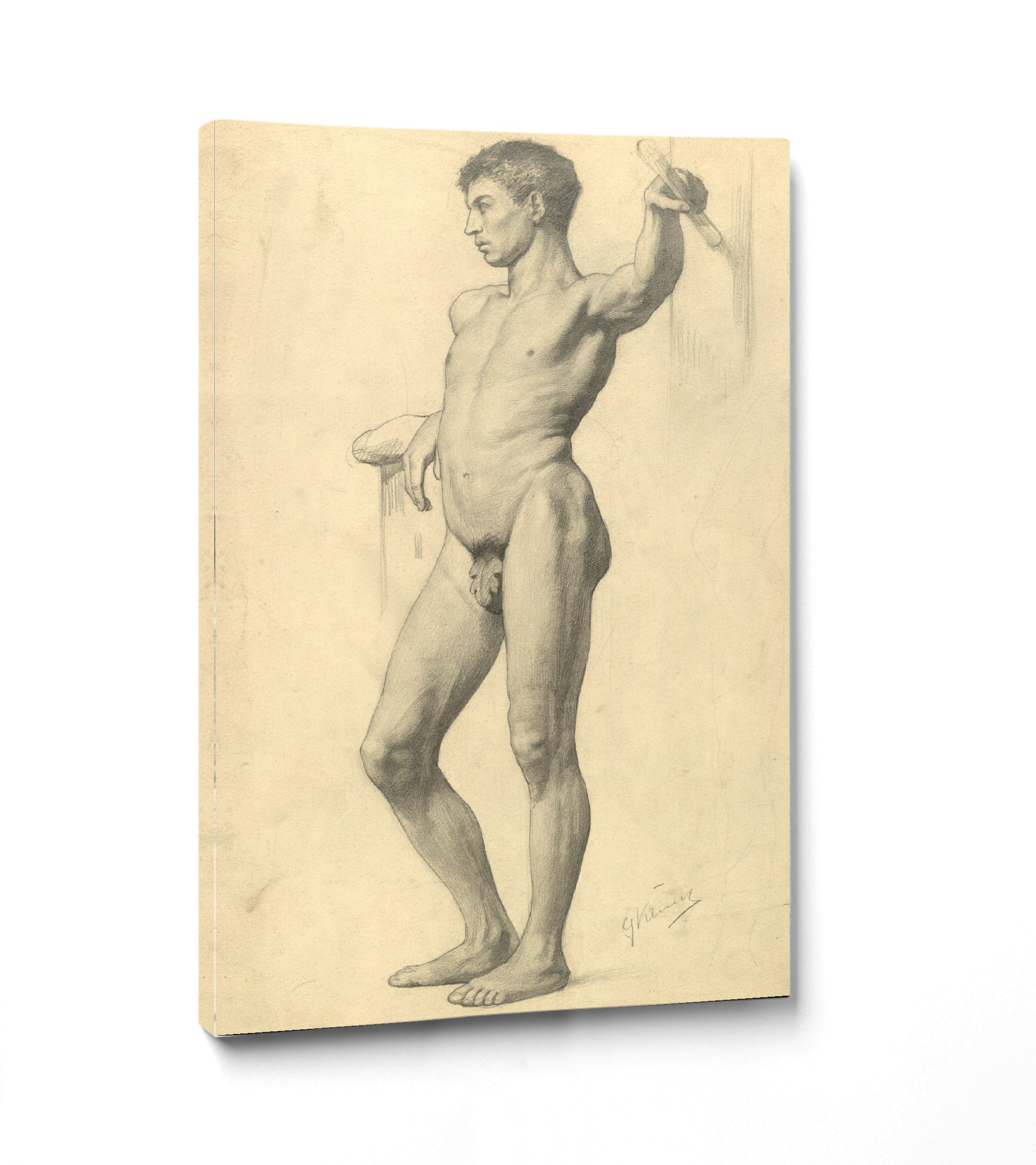 Gustav Klimt, Male Nude Standing