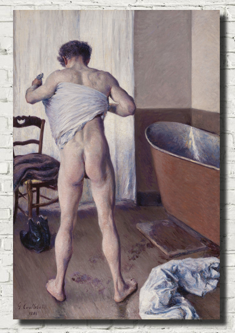Gustave Caillebotte Fine Art Print : Man at his Bath