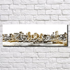 Manhattan New York Poster Panorama City Street Scene Art Print 5358