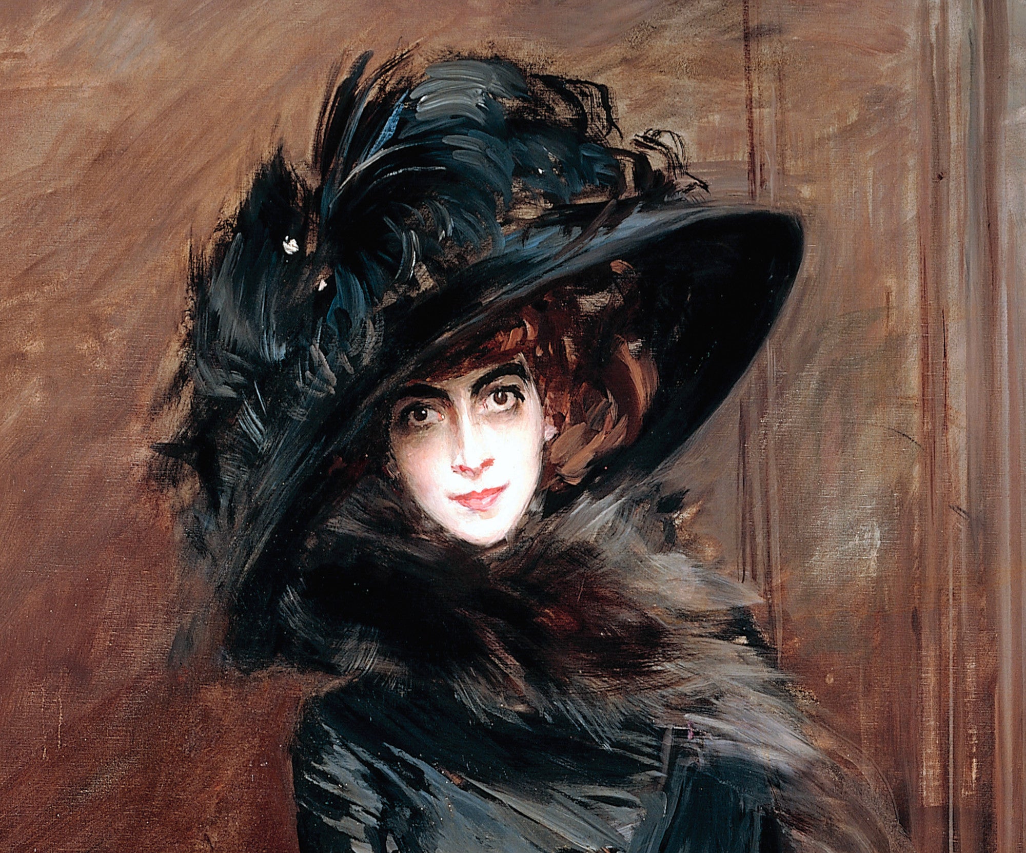 Giovanni Boldini Fine Art Print, Marchesa Luisa Casati, with a greyhound