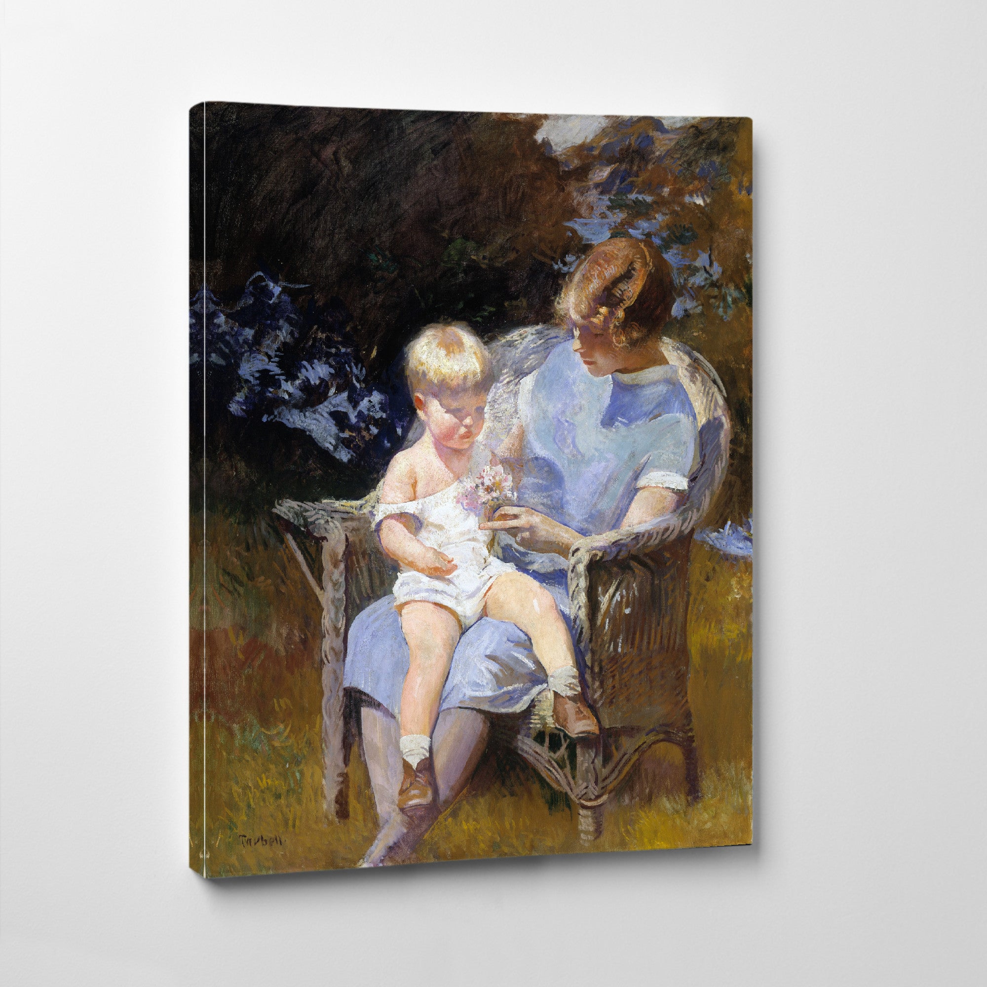 Marjorie and Little Edmund (1928), Edmund C. Tarbell