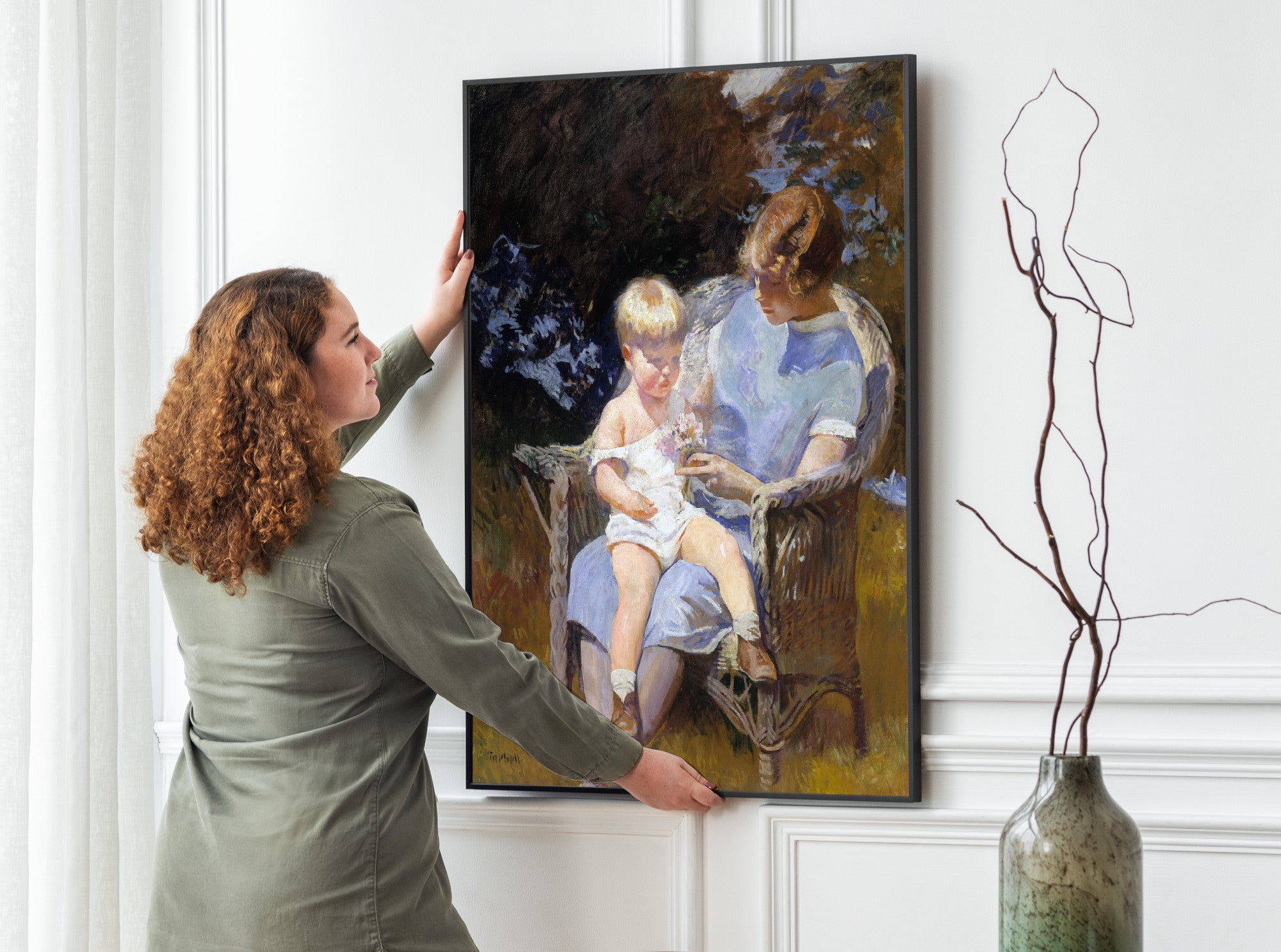 Marjorie and Little Edmund (1928), Edmund C. Tarbell