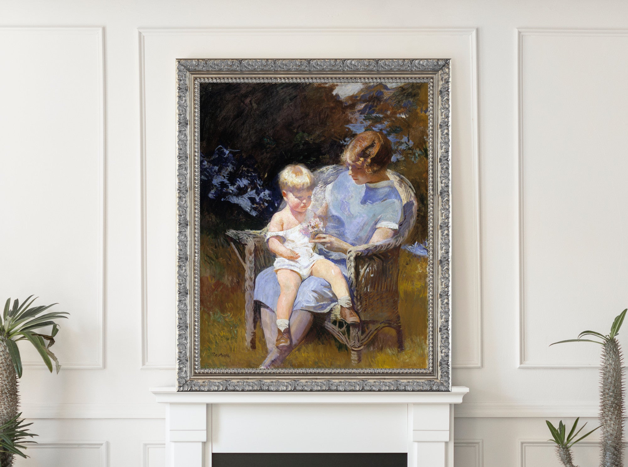 Marjorie and Little Edmund (1928), Edmund C. Tarbell