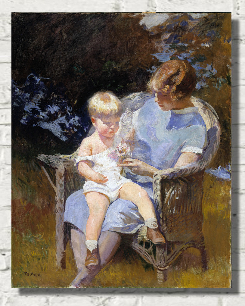 Marjorie and Little Edmund (1928), Edmund C. Tarbell