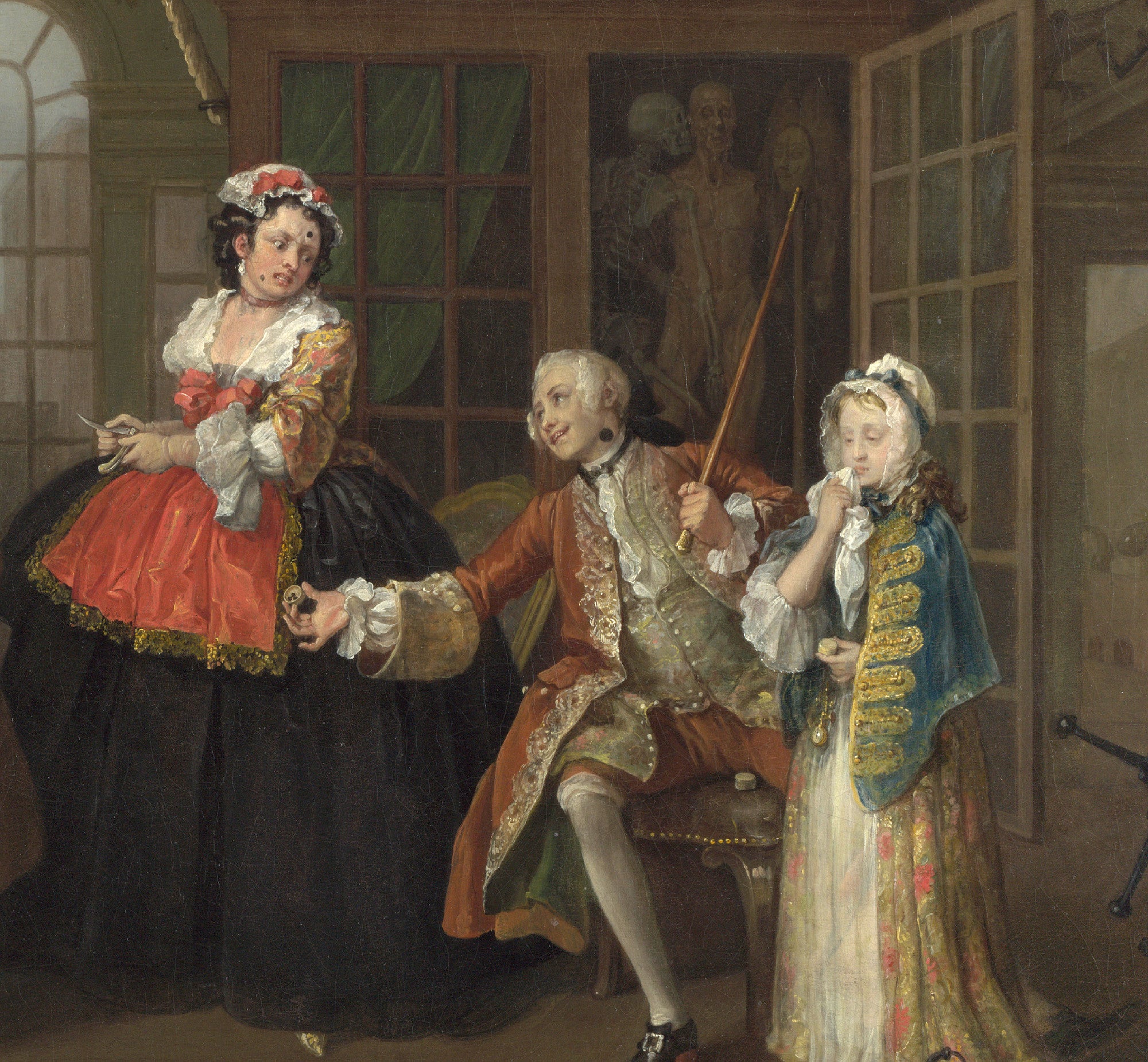 William Hogarth Fine Art Print, Marriage A-la-Mode 3, The Inspection