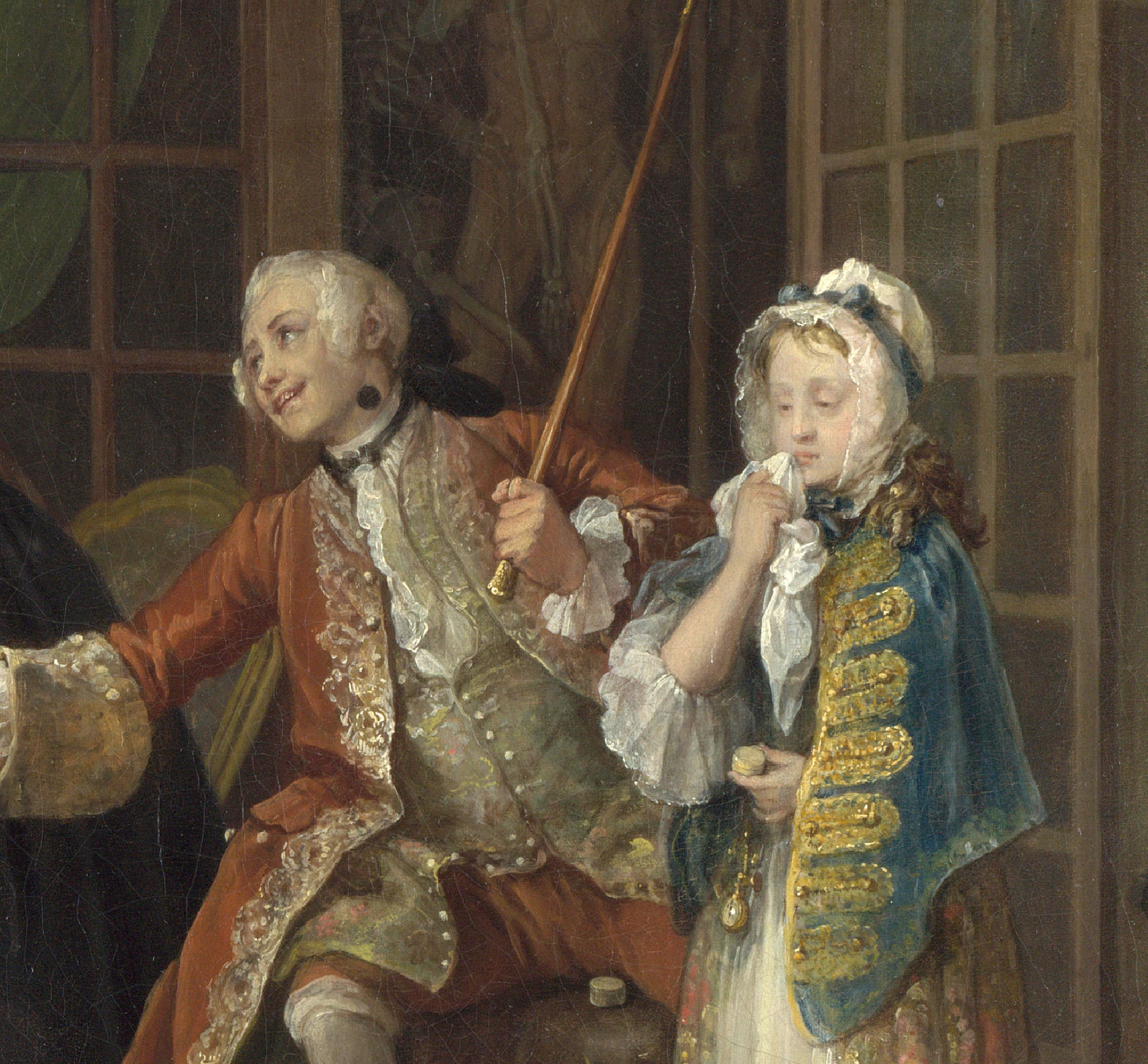 William Hogarth Fine Art Print, Marriage A-la-Mode 3, The Inspection