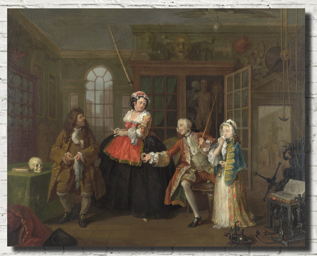 William Hogarth Fine Art Print, Marriage A-la-Mode 3, The Inspection