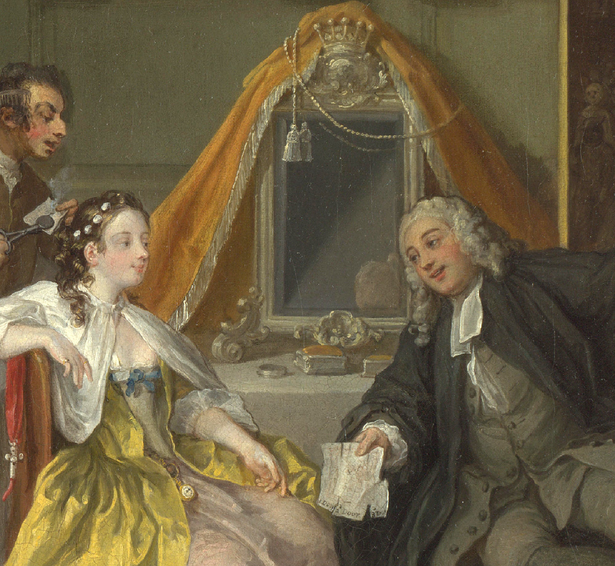 William Hogarth Fine Art Print, Marriage A-la-Mode 4, The Toilette