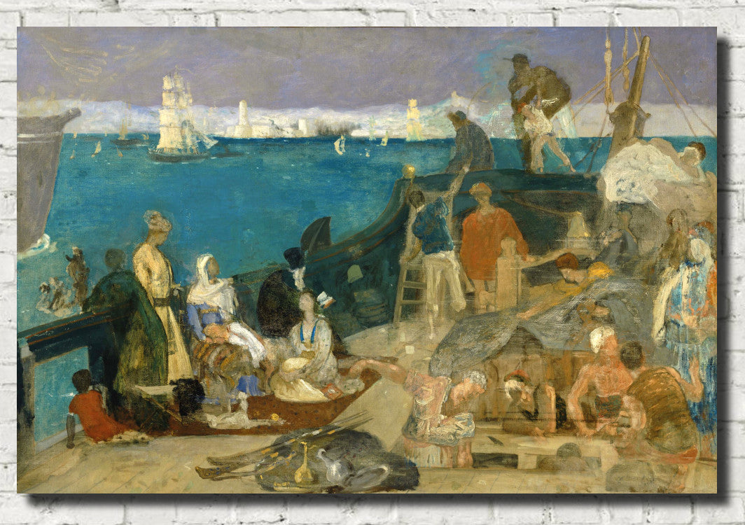 Pierre Puvis de Chavannes Fine Art print, Marseilles, Gateway to the Orient