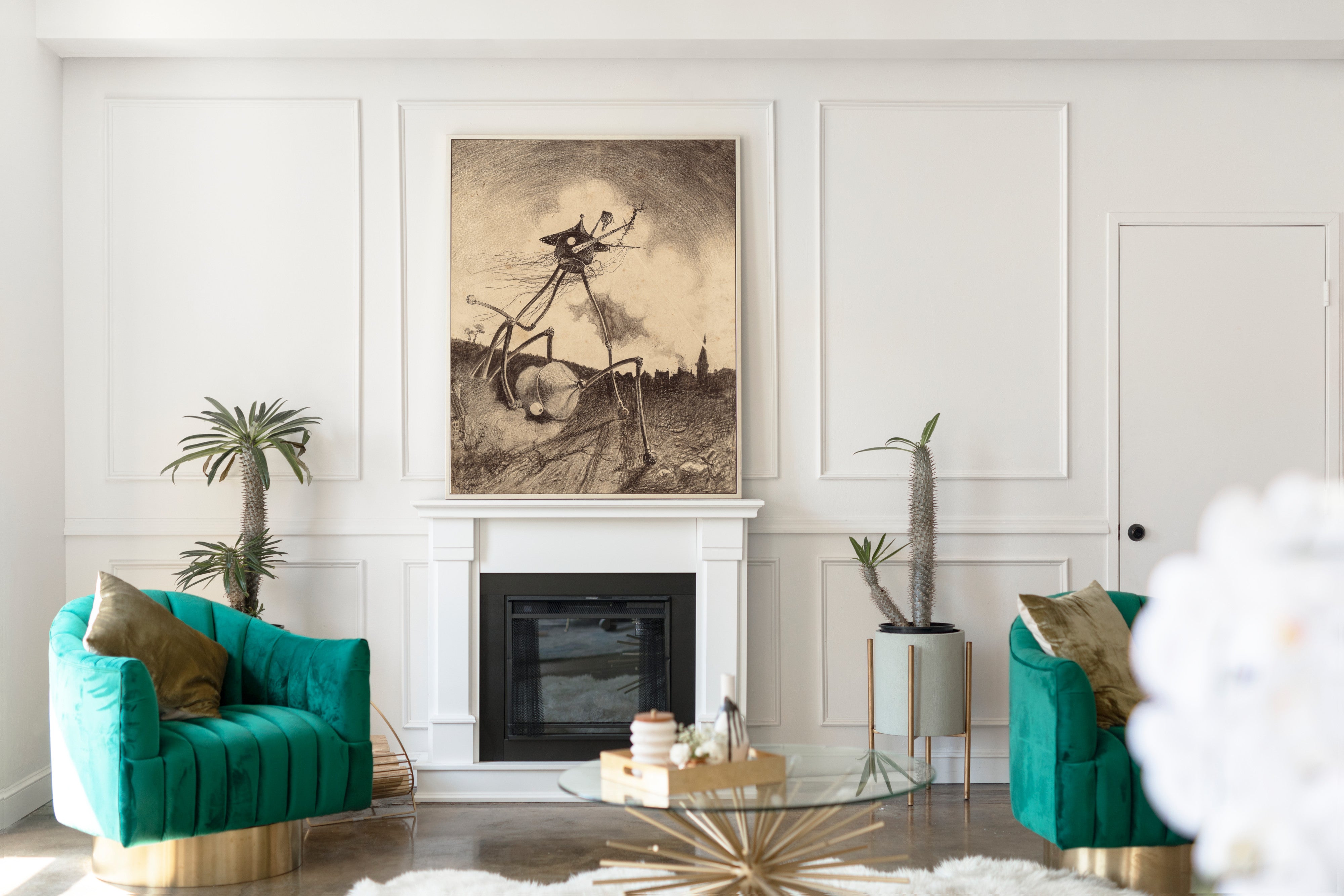 War of the Worlds Illustration, Martians on the Move, Henrique Alvim Corrêa